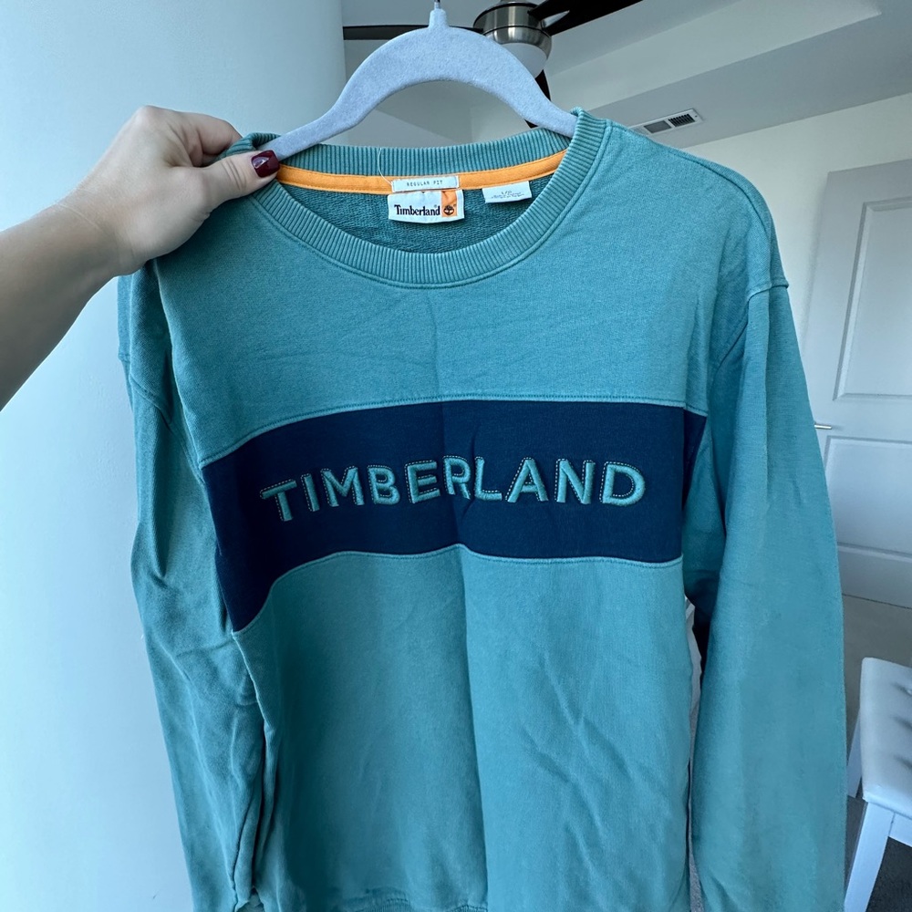 Timberland Blue and Dark Blue Crewneck